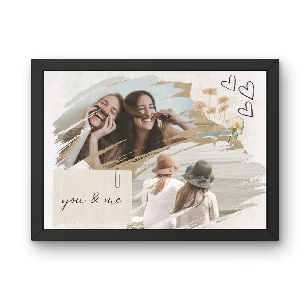 You and Me Customised Photo Frames | Add Two Images