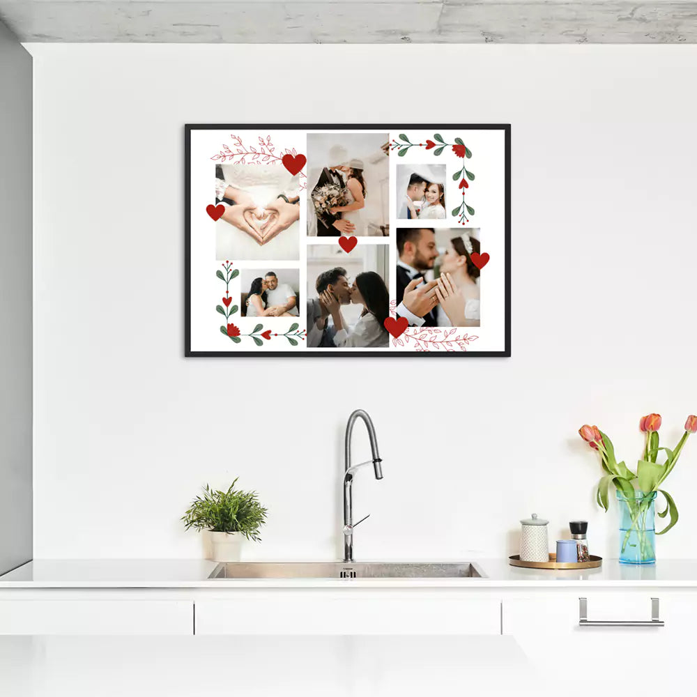 Create Your Love Memories Customised Photo Frames | Add Six Images