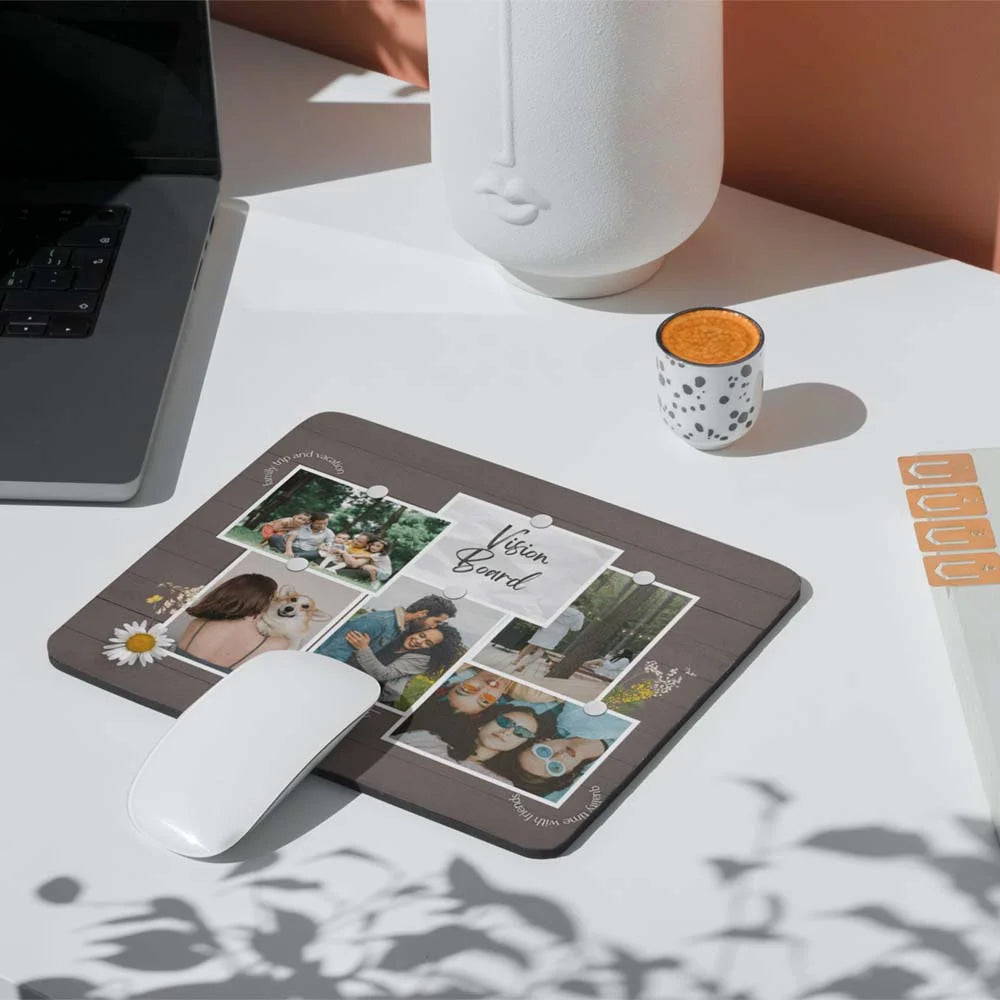 Vision Board Customized Mouse Pad - Add Your Own Images