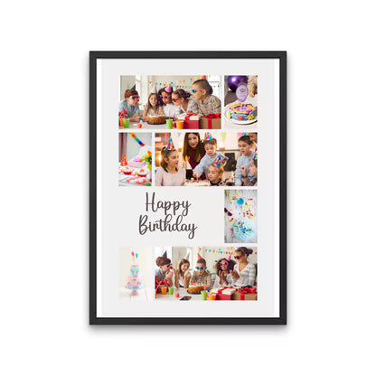 Photo Collage Customised Frame for Birthday - Add Your Own Images