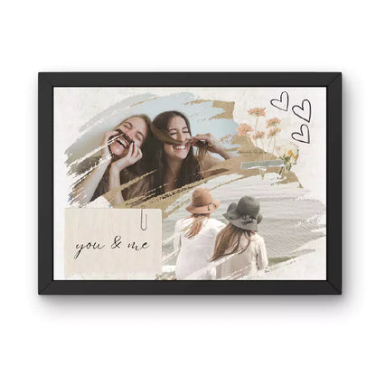 You and Me Customised Photo Frames | Add Two Images