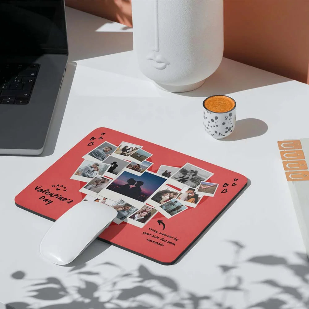 Heartfelt Collage Mouse Pad - Add Your Own Images