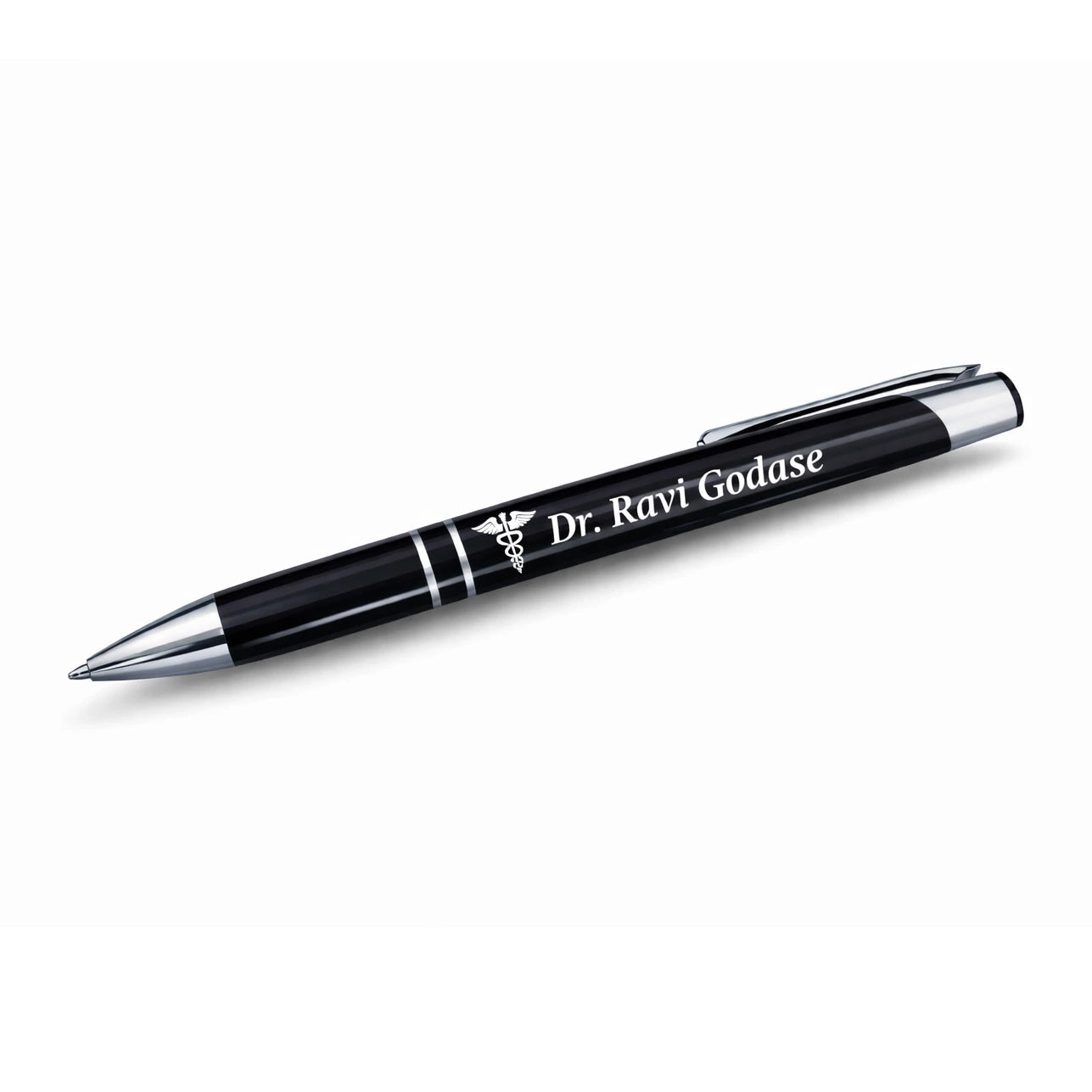 Personalized Metal Pen with Laser Engraving - Custom Name & Mobile No.