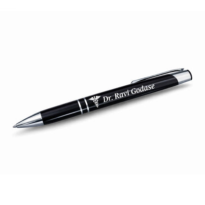 Personalized Metal Pen with Laser Engraving - Custom Name & Mobile No.