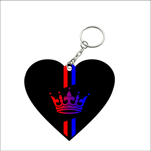 Heart Shape MDF Keychain HS16