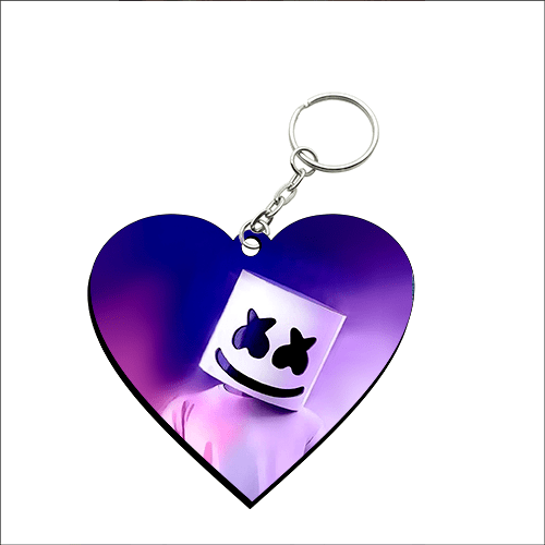 Heart Shape MDF Keychain HS24