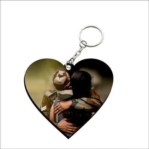 Heart Shape MDF Keychain HS30