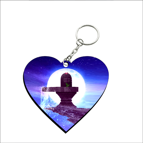 Heart Shape MDF Keychain HS32