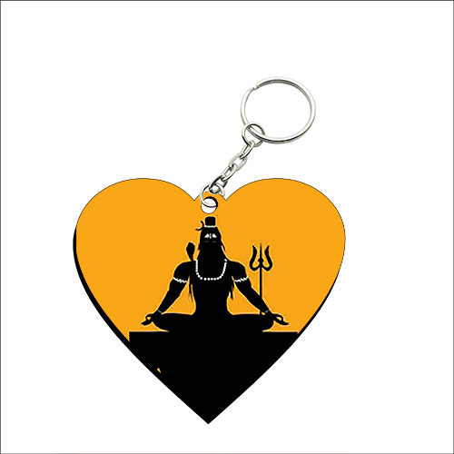 Heart Shape MDF Keychain HS36