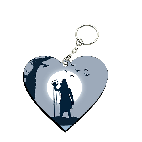 Heart Shape MDF Keychain HS37