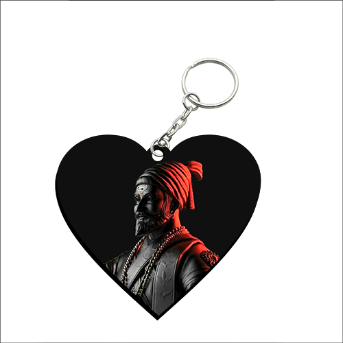 Heart Shape MDF Keychain HS39