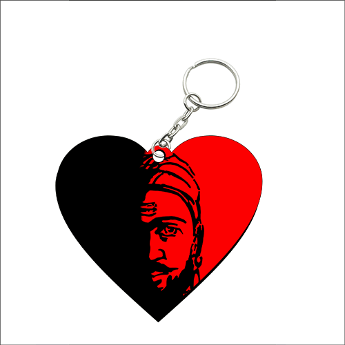 Heart Shape MDF Keychain HS41