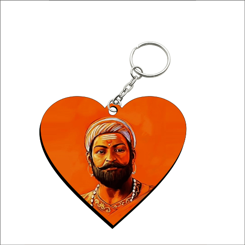 Heart Shape MDF Keychain HS43