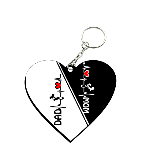 Heart Shape MDF Keychain HS53