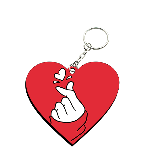 Heart Shape MDF Keychain HS58