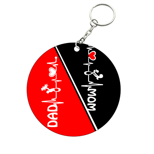 Round Shape MDF Keychain OK66