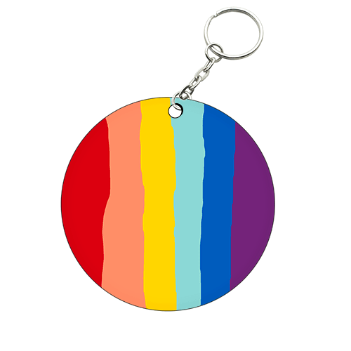 Round Shape MDF Keychain OK70