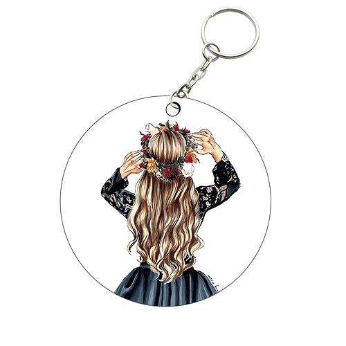 Round Shape MDF Keychain OK71