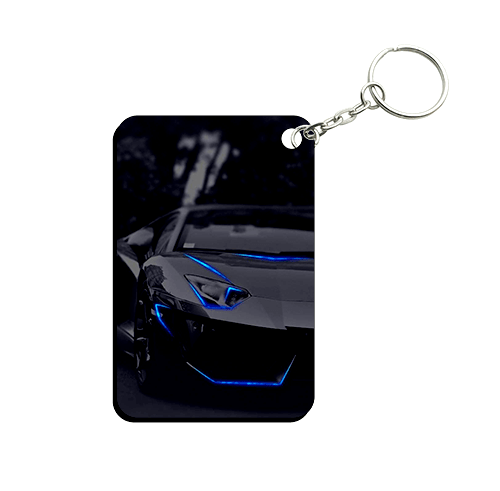 Rectangular Shape MDF Keychain RK55