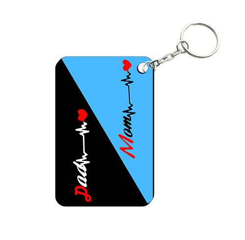 Rectangular Shape MDF Keychain RK77