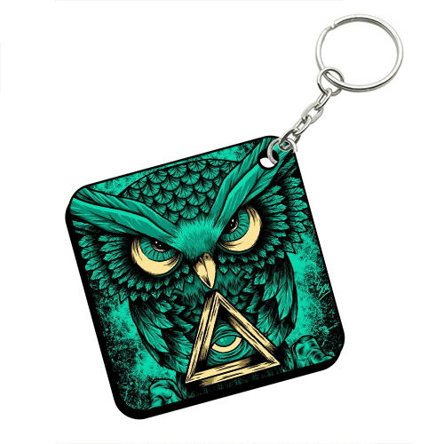 Square Shape MDF Keychain SK10