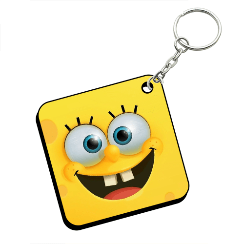 Square Shape MDF Keychain SK13