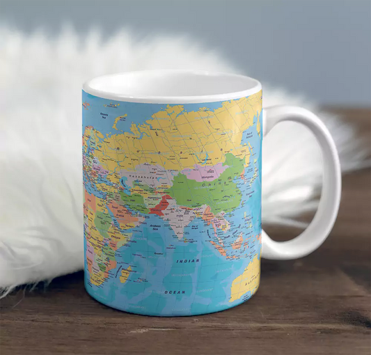 World Map Coffee Mug