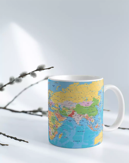 World Map Coffee Mug