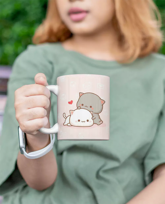 Cute Cartoon Couples Coffee Mug