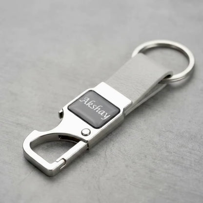 Customized multipurpose Metal Hook Keychain with Opener