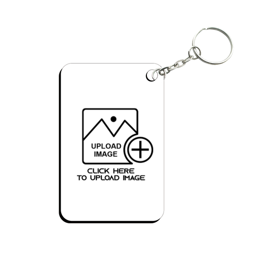 Customized Rectangular Shape MDF keychain