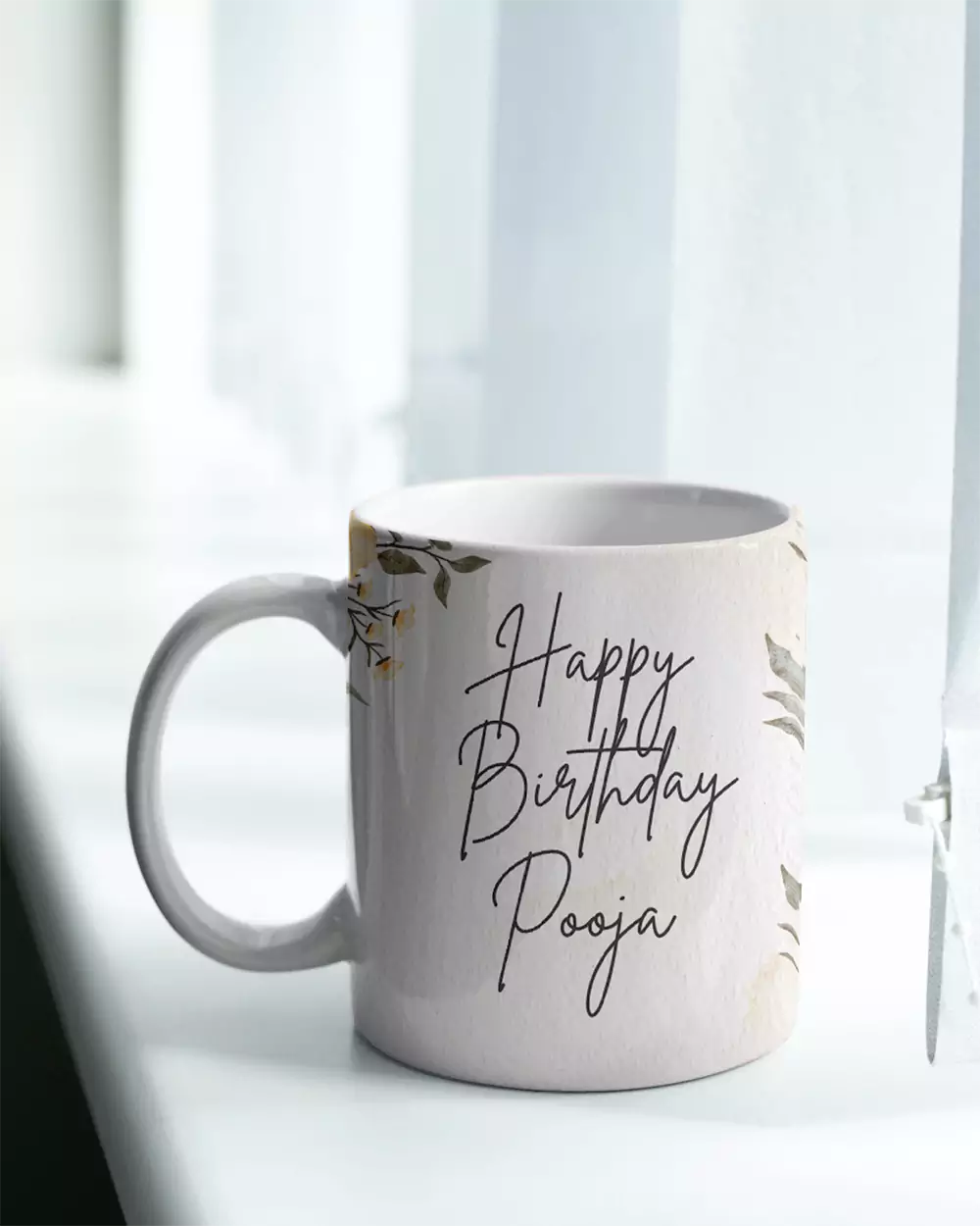 Coffee Mug with Personalised Caricature Design for Birthday